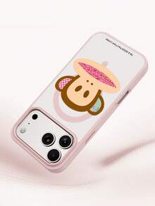 Casing Ponsel Paul Frank Magnetic Matte dengan Lubang Besar, Perlindungan Kamera Anti-Jatuh Menyeluruh, Motif Kartun Monyet dan Bunga, Gaya Baru Kompatibel dengan Seri 11/12/13/14/15/16/17 Pro Max, Hadiah Liburan, Perjalanan Sehari-hari, Pelindung Anti-Jatuh yang Sangat Menarik - MultiWarna - View 4