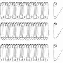 120PCS Safety Pins Nickel Plated, Sharp For Sewing | Nickel-Plated Rust-Proof Metal, Sharp Tip For Easy Piercing, Secure Buckle Design, For Sewing Quilting Jewelry DIY Crafts - 120pcs Pin Round Box - View 2