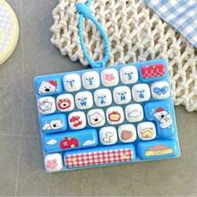 1 buah Liontin Keyboard 26 Kotak Lucu! Tekan untuk Meredakan Stres, Tidak Bisa Berhenti Menekan, Sangat Menyembuhkan Saat Bosan, Warna Acak - MultiWarna - View 3