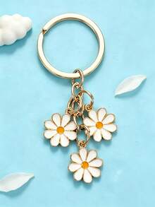 Cherry Blossom Keychain Minimalist Cherry Blossom Flower Phone Charm Decoration Accessory For Women And Girls - Multicolor New-6 - View 3