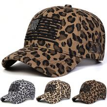 1pc Women's Leopard Print Distressed Trucker Hat, Embroidered Baseball Cap, Streetwear Fashion Mesh Hat, Outdoor Sun Protection Casual Cap For Spring/Autumn Travel, Beach,Summer,Holiday,Festival - Multicolor - View 9