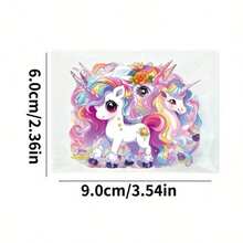56pcs Cute Unicorn Transparent PET Stickers, Cross-Border Applicable, Dreamy Fairy Tale Rainbow Horse Pattern, Suitable For Planner And Tablet - 56pcs - View 11