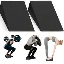 2pcs Squat Wedge Support Blocks, Suitable For Yoga, Strength Training And Deep Stretching, Squat Assist Triangle Support Blocks, Help Achieve Deep Knee Flexion Yoga Support Blocks - Multicolor - View 1