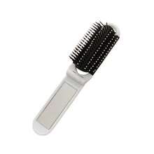 1/2 buah Sisir Bantalan Udara dengan Cermin, Sisir Pijat Mini Portabel, Sikat Bantalan Udara Sederhana - Perak - View 8