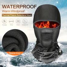 1pc Windproof Waterproof Face Mask, Outdoor Cycling Face Mask, Warm Motorcycle Riding Headwear, Outdoor Windproof Waterproof Skiing Warm Face Mask - Black - View 3