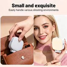 Magnetic Selfie Fill Light For Phone, With Mirror And Phone Stand, MagSafe Compatible LED Ring Light, USB Rechargeable Phone Light, Portable Phone Fill Light, External Phone Flash, 3 Adjustable Brightness Levels, 360° Rotation, Compatible With IPhone And Android, Suitable For Selfie, Vlog, Live Streaming, Video Call, Video Conference, Makeup And Photography - S9 - View 11