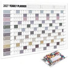 1PC 2026/2027 Calendar, Large Calendar Kawaii To Do List Planner Target , Schedule Planner, Large Multi Month Reusable Poster - one-size - View 16