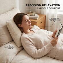 Soft Corduroy Throw Pillow, Decorative Ribbed Cushion, Minimalist Lumbar Pillow, Suitable For Sofa, Bed, Living Room Use And Room Decor - White - View 6