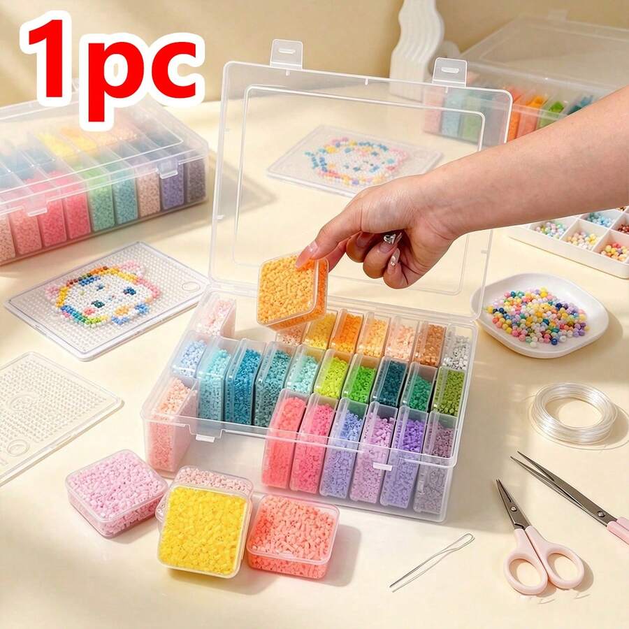Portable Dust-Proof Jewelry Storage Box Set, Transparent Plastic Jewelry Organizer With 30 Independent Mini Boxes, Dust-Proof Portable Organizer For Rings, Earrings, Necklaces And Beads, Suitable For Storing Seed Beads, Perler Beads And Various DIY Craft Beads, Multi-Functional Travel-Friendly Display Box, Essential For Women