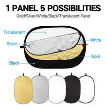 Ambitful 5-In-1 80x120 100x150cm Photography Reflector, Foldable Multi-Disk Reflector, Suitable For Portrait Photography Studio And Outdoor Shooting - View 4