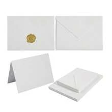 45pcs (15 Envelopes + 15 Greeting Cards + 15 Stickers) Western Style Solid Color Blank 120GSM Envelopes, Cream/Beige 250GSM Greeting Cards, Envelope Set Postcards Invitation Cards With Metal Stickers - one-size - View 14