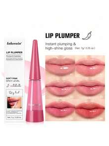 Sérum Labial Hidratante e Preenchedor Lakerain, Óleo Labial Nutritivo, Óleo Labial Hidratante, Suaviza Linhas Finas & Lábios Secos, Brilho Labial Volumizador, Cria Lábios Cheios, Maquiagem de Cuidados Labiais Hidratantes o Dia Todo, Fórmula Refrescante Não Oleosa, Temporada de Volta às Aulas - Fava de Baunilha - Visão 2