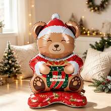 1pc 150cm Oversized Cute Christmas Cartoon Bear Balloon, Suitable For Christmas Party Decoration - View 2