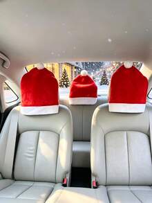 1pc Christmas Car Seat Cover, Soft And Bouncy Fabric, Holiday Christmas Pattern Design, Holiday Style, Multiple Colors Available, Suitable For Adults, Used For Car Interior, Home Party, Winter Christmas Atmosphere Decoration, Car Seat Protection Accessory - Multicolor - View 4