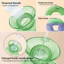 U-Shaped Hot Water Bottle, Refillable Neck And Shoulder Warmer, Cervical Heat Compress Hot Water Bag, Hand And Foot Warmer - Multicolor - View 5