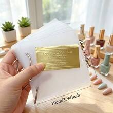 1 Set Transparent Acrylic Nail Art Display Book, Portable Nail Polish Color Storage Board, Nail Art Display Board, Fake Nail Color Storage Book - Multicolor - View 10
