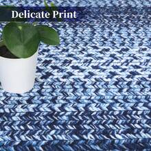 Techigher Modern Geometric Hallway Runner Rug, Washable Non Slip Kitchen Runner Mat, Soft Low Pile Runner Carpet For Entryway, Bedroom, Living Room - Navy Blue - View 11