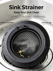 1件廚房水槽排水濾網，廚房水槽過濾器。多功能濾網，廚房，廚房用具，濾網，通用防堵塞廚房水槽濾網籃過濾器，適用於大多數水槽排水口，廚房水槽籃濾網。 - 彩色 - 查看 1
