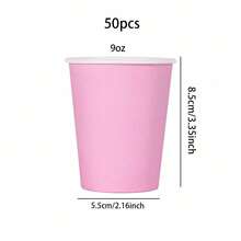 Vasos de papel desechables, Vasos de papel de colores, Vasos de papel hechos a mano, Vasos de papel de unicolor, unicolor lindo - A - Ver 12