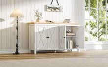 Aparador Moderno Blanco 4 Cajones - Espacio de Almacenamiento Multifuncional MDF - Blanco - Ver 2