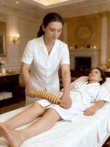 Wooden Massager | Made Of Natural Solid Wood Roller From China (Straight And Curved Rods) | Relieve Muscle Tension And Improve Cellulite | Body Shaping | Essential Home Massage Tool | Unisex Health Tool | Holiday Health Gift - View 9