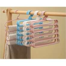 3pcs/Set Home Use 5-Tier Plastic Hooks, Suitable For Storing And Organizing Long Items Like Pants, Scarves, Ties, Etc. - Multicolor - View 7