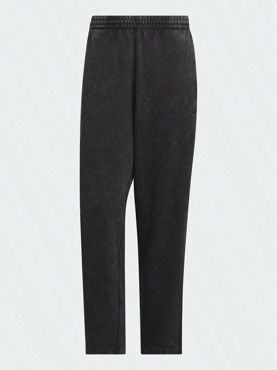 Adidas Men's Spring/Autumn Washed Series Sports Casual Pants, Comfortable Drawstring Straight Leg Long Pants KA6761 - Black - View 1
