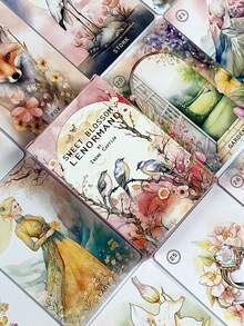1 Box Sweet Blossom Lenormand, 38 Cards Floral Theme Divination Set, Dreamy Spiritual Healing Gift,Suitable For Both Beginners And Enthusiasts. - Multicolor - View 8