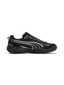 Puma Unisex-Rollcat-Black-Dark Gray-Silver Sports Casual Shoes Low-Top 40878403 - Black and White - View 2