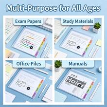 1pc A4 Multi-Compartment Document Bag, Back To School Essential Accordion Folder For Office And Study, Multi-Layer Small Gift File Bag - Multicolor - View 6