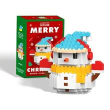 Santa Claus Design Building Block Set, Christmas Theme Building Block Decoration, Mini Building Block Figures, DIY Christmas Stocking Fillers, Christmas New Year Birthday Gifts, Party Favors - Multicolor - View 23