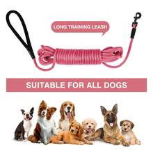 1pc Heavy Duty Dog Leash Nylon Long Lead Obedience Recall Training Check Cord Lead 15ft 30ft 50ft Long Rope Leash Great For Training Play Camping Backyard And Swimming - Rose Red - View 5