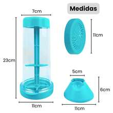 Dispenser Tapioqueira Povilhador Tapioca Biju Farinha Goma Coco Tempero Guarda Comida Alimentos - Branco - Visão 5
