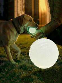 Glow-In-The-Dark Tennis Ball, Dog Pet Ball, Luminous Fetch Training Ball, Bouncy Non-Slip Rubber Floating Interactive Toy, Suitable For Puppies, Small And Medium Dogs Night Outdoor Exercise - Multicolor - View 10