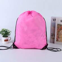 1pc Multicolor Waterproof Drawstring Backpack, Lightweight Polyester Fiber Sports Fitness Storage Bag, Portable Drawstring Storage Bag, Suitable For Fitness, Travel, Campus, Shopping, Outdoor Activities - Multicolor - View 8