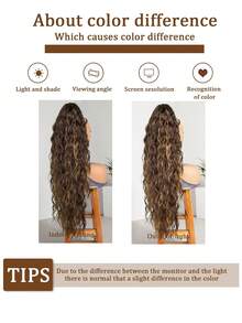 30 Inch Long Wavy Half-Up Hairstyle, Multi-Layer Synthetic Heat-Resistant Wig, Wavy Heat-Resistant Fiber Wig, 4 Curly Braids. Black And Brown Long Hair Accessories, Suitable For Party And Daily Styling, Suitable For All Women., Halloween - Multicolor - View 10