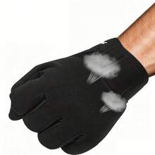 RIGWARL 1 Pair Sports Outdoor Motorcycle Bicycle Riding Gloves, Two-Finger Design, Breathable And Comfortable - Black - View 6