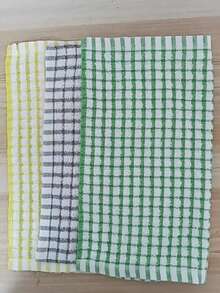 3/6/12/18/24pcs Reusable Durable Plaid Towels, Super Absorbent Soft Lint-Free Multi-Purpose Cleaning Cloths, Perfect For Kitchen Cleaning, Tea Set And Glass Drying [Multi-Color Assorted] - Multicolor - View 12