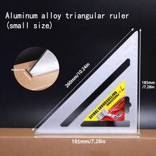 Precision Aluminum Square Ruler - Triangular Woodworking Ruler, Suitable For Woodworking, DIY, Home Decor And Design Projects, Measuring Tool, Woodworking Tool, Perfect For DIY Enthusiasts, Home Decor Tool, Lightweight Ruler - A - View 8