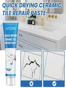 JAYSUING Tile Repair Glue, Bathtub Marble Furniture Floor Tile Toilet Crack Repair Adhesive Paste - A - View 8