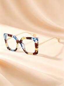Unisex Square Black Frame Fashion Transparent Glasses, Made Of High-Quality Material, Back To School Accessory, Comfortable Fit For Face Shape, Suitable For Daily Decoration, Gaming, Computer, Back To School Glasses - Multicolor - View 6