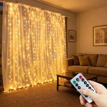 1 buah Lampu Hias LED 3/6m untuk Tirai, Lampu Peri USB dengan Remote Control, Dekorasi Ruangan dan Rumah - Lampu tirai USB - View 17