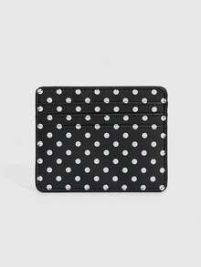 Y2K Polka Dot Mini Coin Purse, Fashion PU Small Wallet Kawaii Style Card Holder ID Document Storage Bag Detachable MultiLayer Polka Dot Card Organizer - Multicolor - View 1