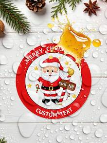 1/30/90/160pcs Customizable Round Stickers, Multi-Size Multi-Pattern Christmas Stickers, Waterproof And Oil-Proof, Suitable For Christmas Table Decoration, Christmas Tree Decoration, Envelopes, Gift Boxes Decoration, Customizable Christmas Elements, Suitable For Friends, Colleagues, Family, Boyfriend, Girlfriend, Suitable For Parties, Christmas, Anniversaries And Other Occasions - Multicolor - View 5