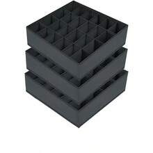 1/3pcs Socks & Underwear Storage Box, 24-Grid Foldable Storage Drawer (Drawer Dividers, Fabric Storage Box, For Organizing Socks) - Multicolor - View 5