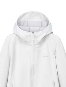 CAMEL CROWN Women's Autumn Outdoor Windproof Slim Fit Softshell Jacket, Triple Protection - Light Frost White - View 3