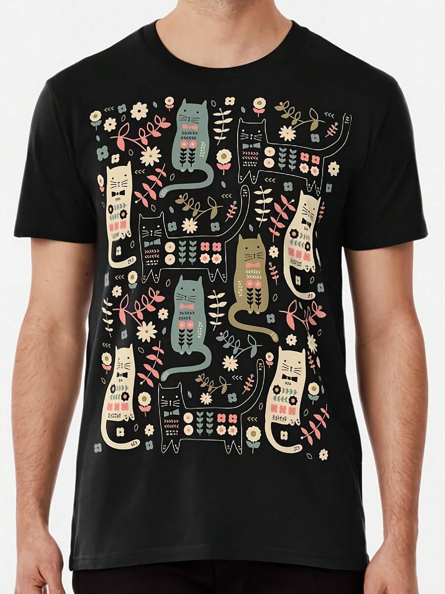 Cat Folk S To 5XL Made In The AUUSA T-Shirt - 款式 - 查看 1