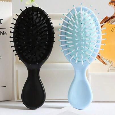 1Pc Portable Mini Detangling Hair Brush, Wet & Dry Painless Anti-Knot Comb, Pocket-Sized Travel Hair Comb For Gym Daily Use, Bridesmaid Holiday Graduation Party Gift