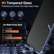 CASECOPS 1PC Matte Anti-Peep Tempered Glass Screen Protector, Shatterproof, Anti-Theft, For 17 Pro Max/17 Pro/16 Pro Max/16/15 Pro/14/13/12/11/X Series. 8K HDR Full Coverage, Seamless Support Face ID Compatible. Anti-Glare, Real Anti-Fingerprint Matte Finish, Anti-Spy, 9H Scratch-Resistant, Micro-Curved Case-Friendly Edges, Smooth Touch, Speaker Dustproof - 1 Piece - View 8