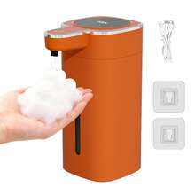 [1pc USB Rechargeable, 420ML Large Capacity, Long Battery Life]High Quality, Automatic Sensor, Smart, Soap Dispenser, Bathroom, Kitchen, Toilet, Hand Soap Dispenser, Smart Touchless, No Installation Required - A - View 7